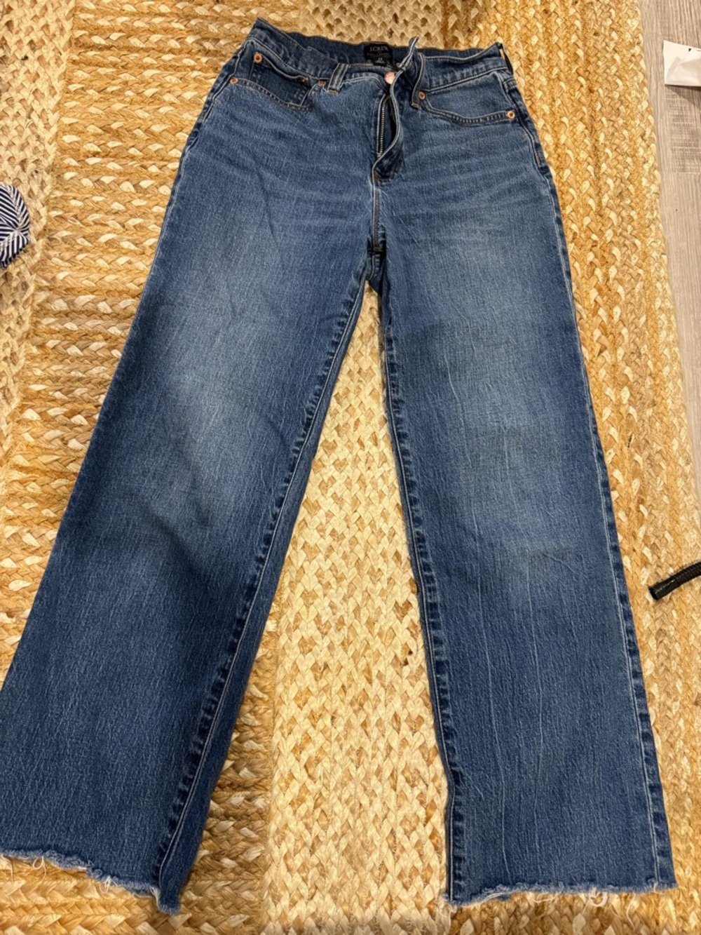 J. Crew Wide-Leg Women's Jeans in Dark Blue Wash